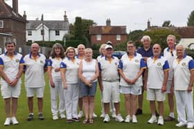Finalists and Sponsors at Staplecross Bowls Club. Picture: submitted
