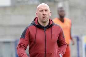 Manager Adam Hinshelwood stressed ‘it’s not worth getting annoyed or angry’ over Worthing FC’s postponed Sussex Senior Cup against Lewes FC. Picture by Stephen Goodger