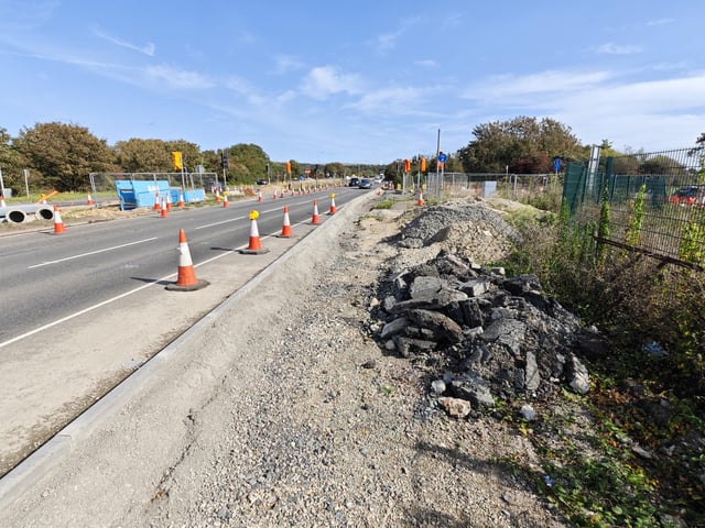 Works are underway to transform a brownfield site on the A27 into a new business park.