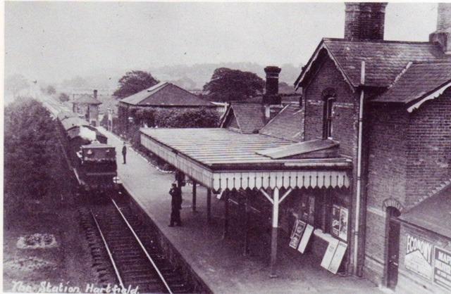 Hartfield was a railway station serving Hartfield on the Three Bridges to Tunbridge Wells. It opened in 1886 and closed in 1967. The station building is now divided between a day nursery and a private house. The route of the railway line is now a cycle path (the Forest Way). A.A. Milne, the creator of Winnie-the-Pooh, lived in Hartfield.