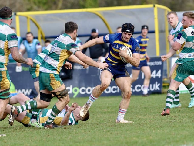 Action from Worthing Raiders' win over Guernsey at Roundstone Lane