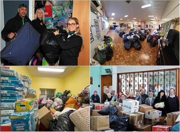 Doncaster has been swamped with donations for Ukraine.