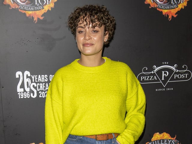 Rochenda Karen Sandall attends Tulleys Shocktober Fest at Tulleys Farm on September 30, 2022 in Crawley, England. (Photo by Stuart C. Wilson/Stuart Wilson/Getty Images for Tulleys Shocktober Fest):