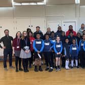 Pupils and staff meet Rio Ferdinand and others involved in his foundation | Contributed picture