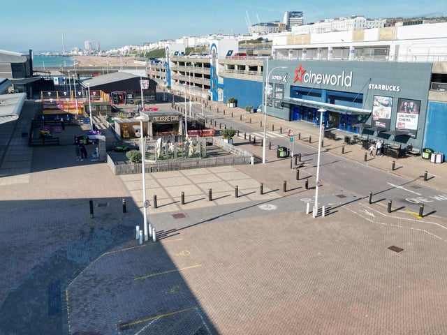 A man has been arrested on suspicion of attempted murder after two men were seriously injured at Brighton Marina, police said. Picture: Eddie Mitchell
