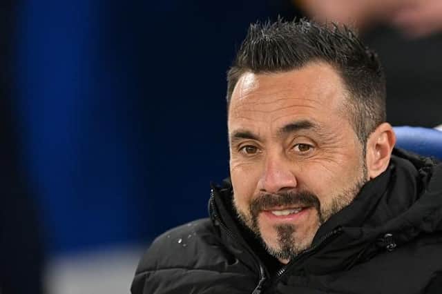 Brighton's Italian head coach Roberto De Zerbi has a number of decisions to make on players who are out of contract this summer