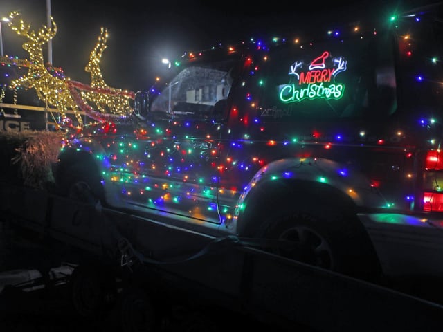 The Christmas Tractor Run 2024 leaving Hastings Old Town on December 21. Photo by Roberts Photographic.