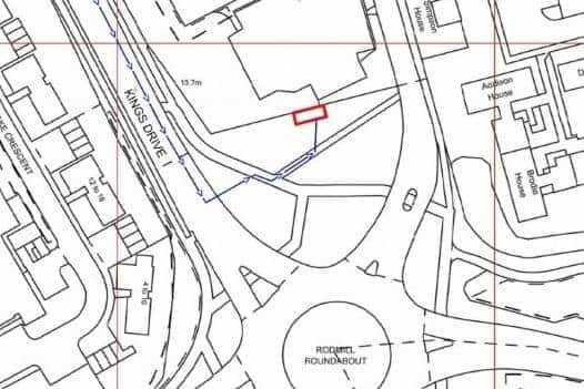 The proposed site for the telecommunications pole. Picture: Eastbourne Borough Council