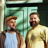 Max Aben and Pat Mundy outside The Elephant and Castle in Lewes. Photo: Pat’s Pizza