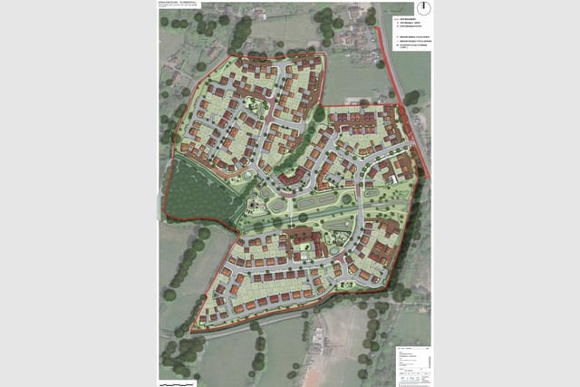 The plan for land to the west of Ersham Road, Hailsham