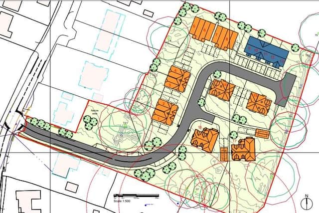Illustrative layout of the proposed West Chiltington development
