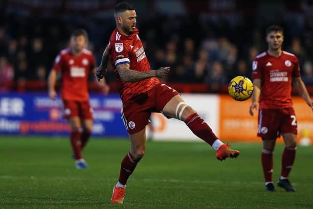 Crawley Town skipper by Ben Gladwin. Picture: Butterfly Football