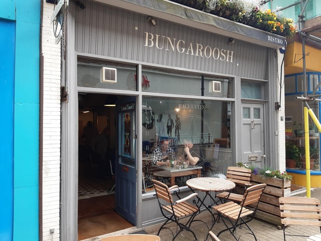 All the cakes in Bath Place venue Bungaroosh are homemade. It serves a great range of coffees and nice lunches, too.