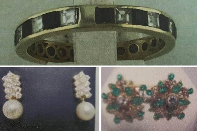 Some of the stolen jewellery. Picture from Sussex Police