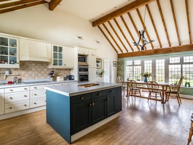 The large kitchen and breakfast room is at the heart of the home