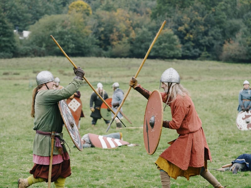 Battle of Hastings reenactment at Battle Abbey 2025. Pic supplied by Tom Arber/English Heritage.