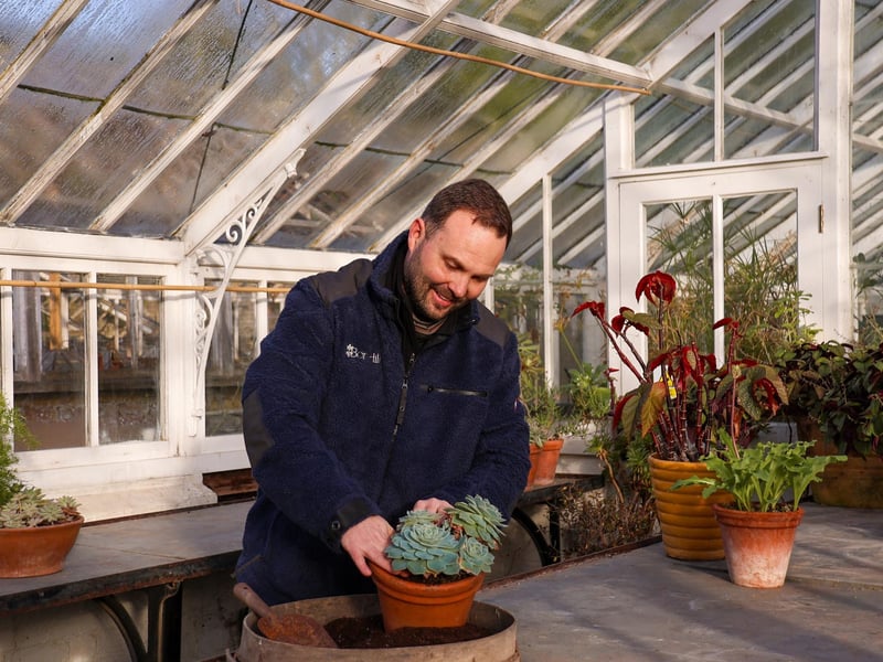 New head gardener Will Carter,