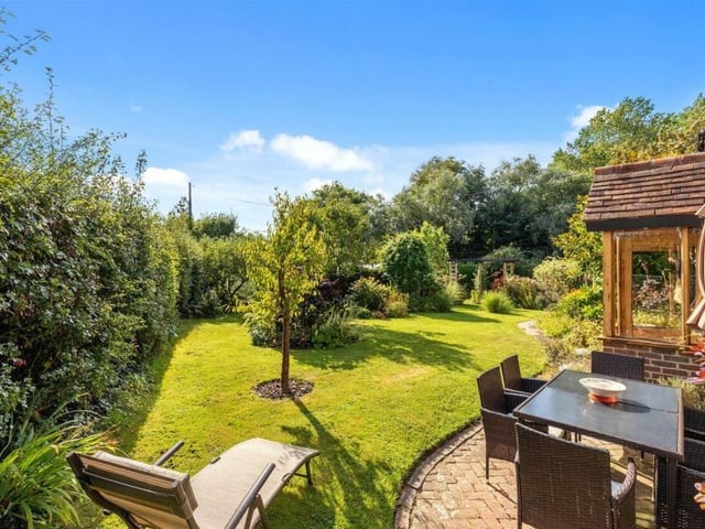 French doors lead out to the garden