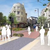 Artist impression of proposed changes to the town centre. Pic: Hastings Town Deal