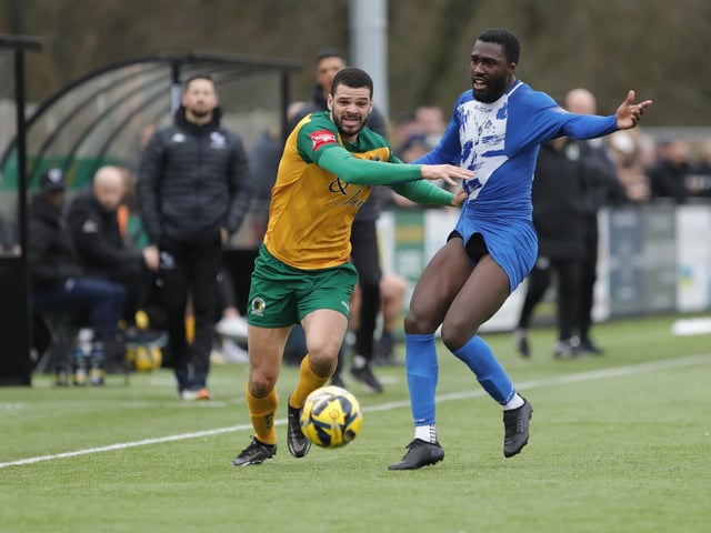 Isthmian Premier action from Horsham's dramatic home win over Wingate & Finchley on Saturday