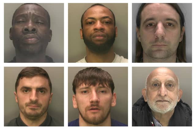 These are some of the most serious, high profile and prolific offenders who were jailed in the final month of 2024
