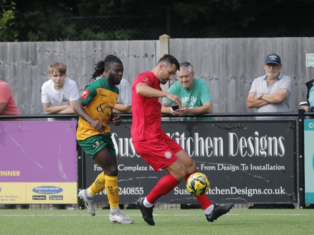 Action from Horsham's pre-season defeat to West Sussex neighbours Worthing