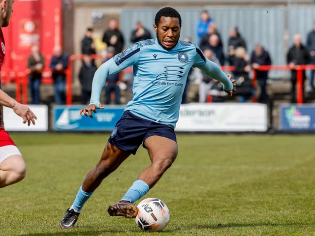 Action from Eastbourne Borough's defeat at Welling in National League South