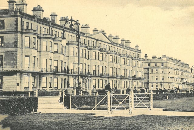 The Lansdowne Hotel on Eastbourne seafront in around 1920