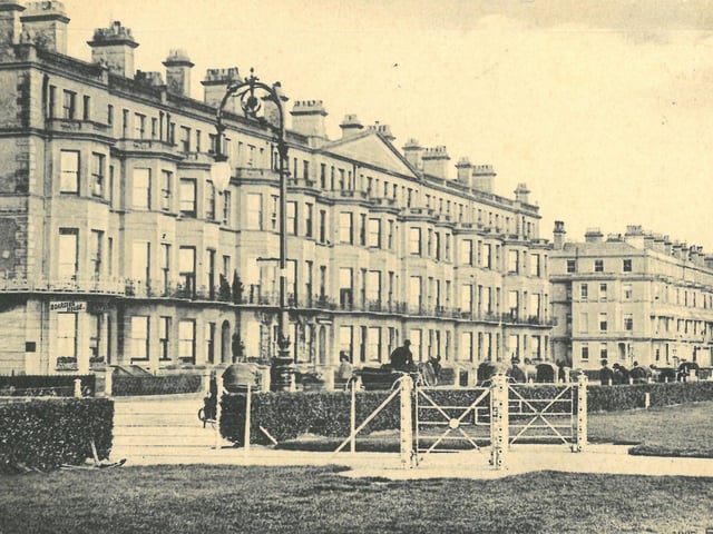The Lansdowne Hotel on Eastbourne seafront in around 1920