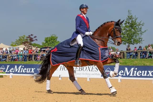 Carl Hester won three Grand Prix titles at the I.C.E. Horseboxes All England Dressage Festival  (c) Elli BirchBoots and Hooves Photography