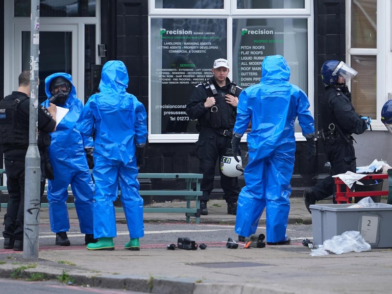 Two men have been arrested following a drug search conducted by the Metropolitan Police at an address in East Sussex.