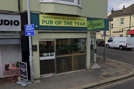 Green Man Ale & Cider House, in South Street, Tarring, offers gravity-fed ales, served from the cask, as well as ciders, wines and a tasty selection of bottle drinks.