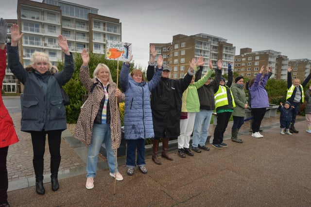 Bexhill's Human Wave on Sunday October 2, which is part of a 'Reclaim our Sea' campaign.