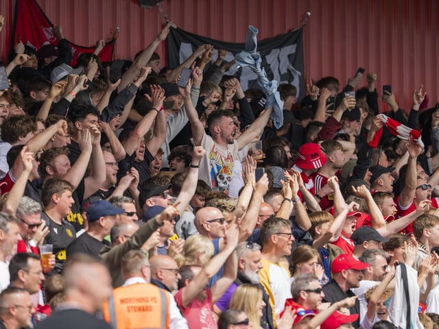 Worthing beat Ebbsfleet to clinch the National League South title