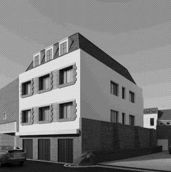 Proposed Three Storey Flat Block Littlehampton, 57 High Street Rear Site. Sourced from the Arun Planning Portal, part of Formed Architects design and access statement