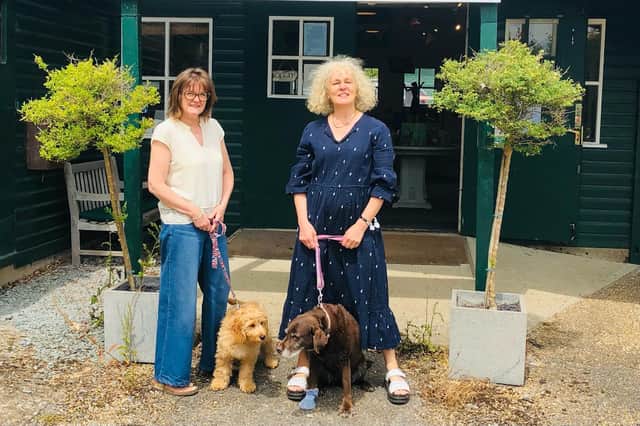Jill Housby, Fozzie, Tilly and Sam Phillips of The Green Tree Gallery