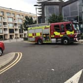 West Sussex Fire and Rescue Service said it was called to Worthing Central, near the Splashpoint Leisure Centre, shortly before 6pm.