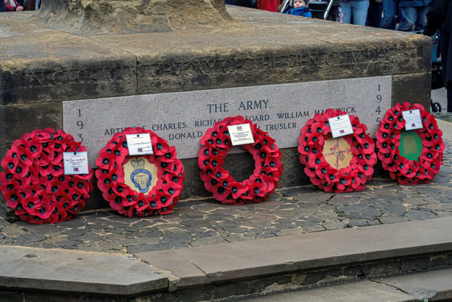 Wreaths laid at Midhurst's war memorial