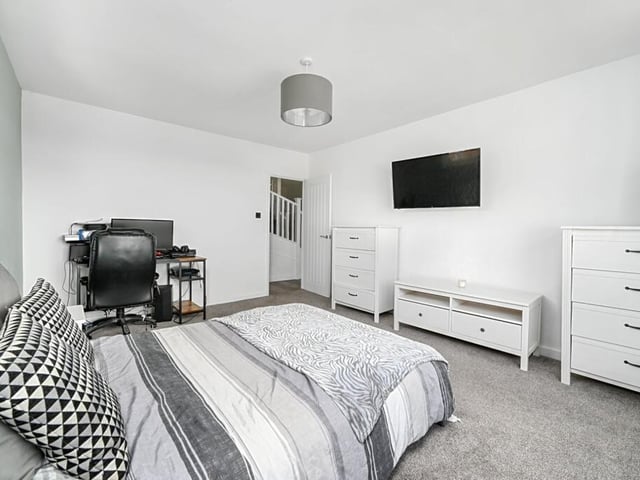 One of the downstairs double bedrooms