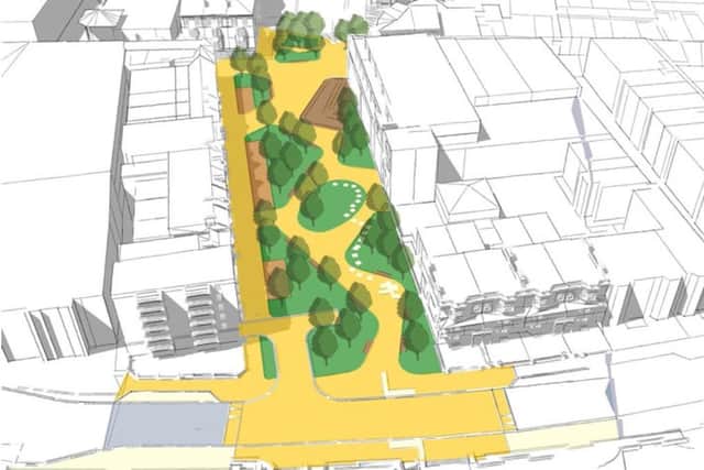 The new design for Montague Place in Worthing. Picture: Local Democracy Reporting Service