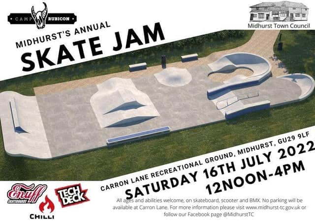 Midhurst Town Council have announced a new date for the previously postponed Skate Jam.