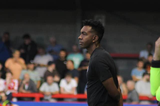 Kevin Betsy on the sidelines on Tuesday night