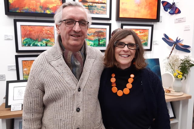 Steve Hancock and Sue Mulholland from Gigglewick Gallery