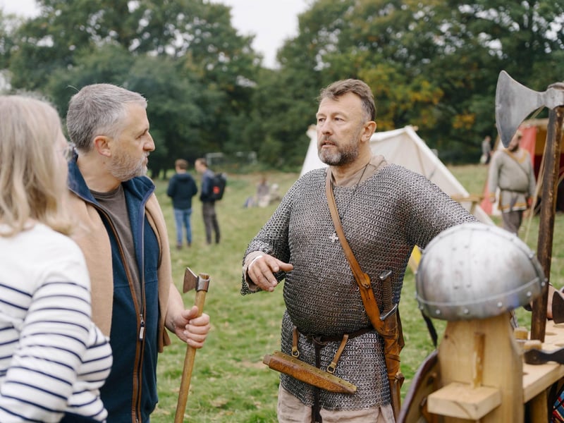Battle of Hastings reenactment at Battle Abbey 2025. Pic supplied by Tom Arber/English Heritage.