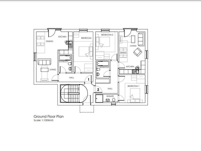 Ground floor plan - illustrative use only