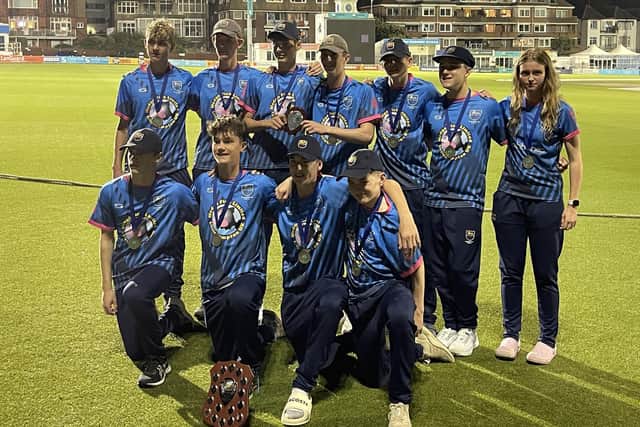 Chichester Priory Park under-16s celebrate at Hove | Picture courtesy of CPPCC