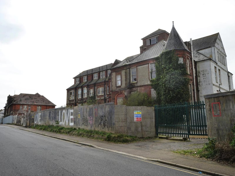 The old Eversfield Chest Hospital in West Hill Road, St Leonards. Gambier House is to the left in the photo.