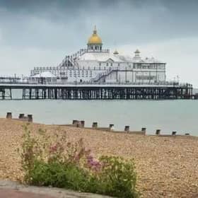 Eastbourne Pier is closed due to Storm Austen. Photo: Jon Rigby