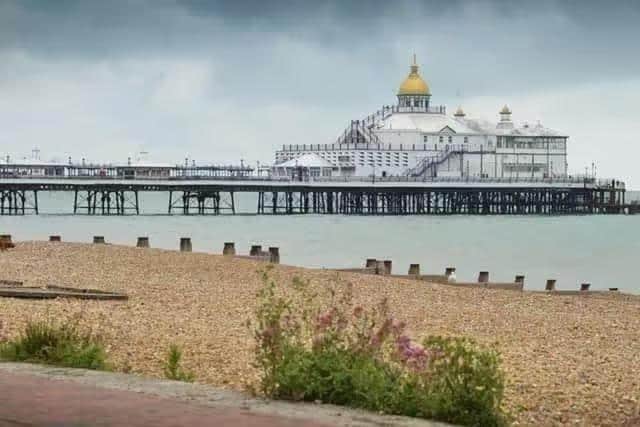 Eastbourne Pier is closed due to Storm Austen. Photo: Jon Rigby