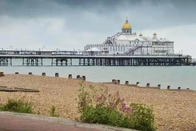 Eastbourne Pier is closed due to Storm Austen. Photo: Jon Rigby